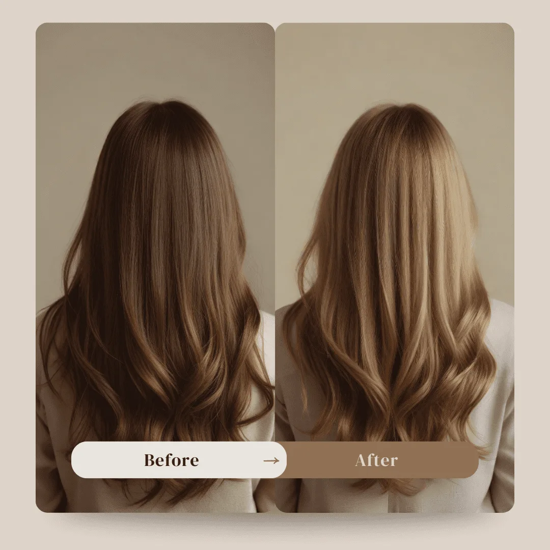 Before And After Using Herbal Hair Oil