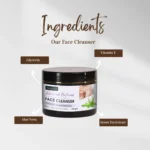 best Ayurvedic Face Cleanser For Oily And Dry Skin | Ojas Earth Diamond Soft Aura face Cleanser - Image 2